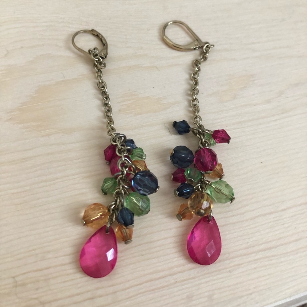 Colorful beaded earrings